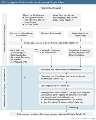 Abbildung 9: Versorgung des Asthmaanfalls bei Kindern und Jugendlichen Abbildung 9: Versorgung des Asthmaanfalls bei Kindern und Jugendlichen